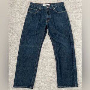 Levi's Dark Blue relaxed straight jeans, great condition